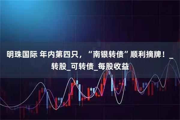明珠国际 年内第四只，“南银转债”顺利摘牌！_转股_可转债_每股收益
